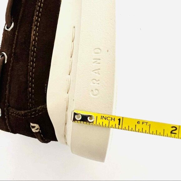 Cole Haan Men's GrandPro Rally Leather Brown Sneakers Size 9 Faux Shearling NWOB - Picture 10 of 11